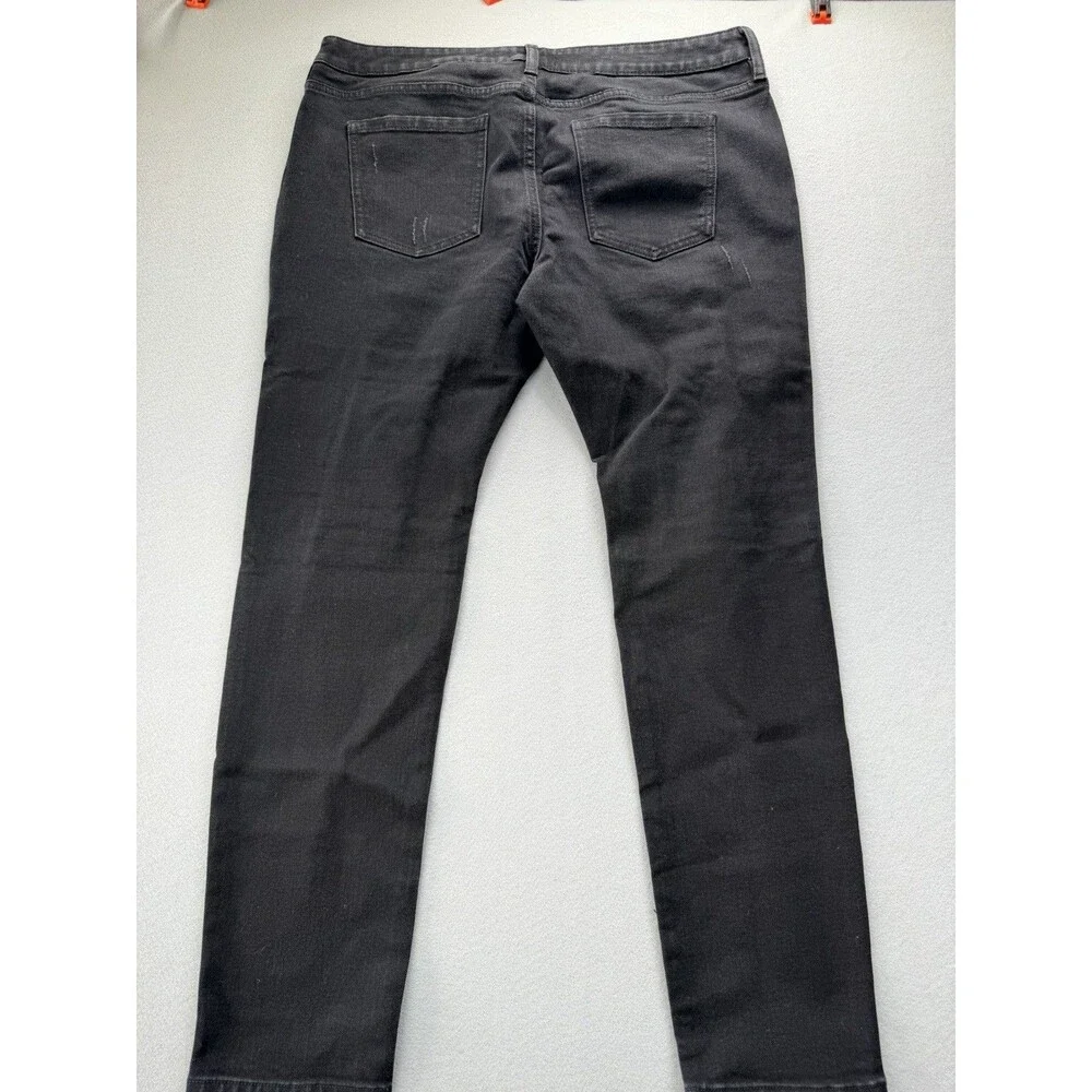Fashion Nova  Men Distressed Skinny Jeans Black Mens 38x30 Stretch Ripped Denim